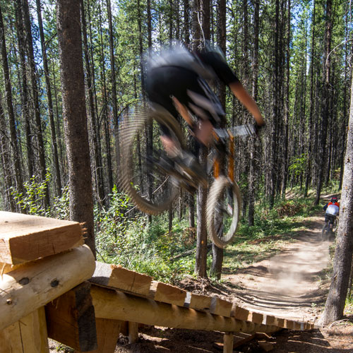 Mountain biking panorama